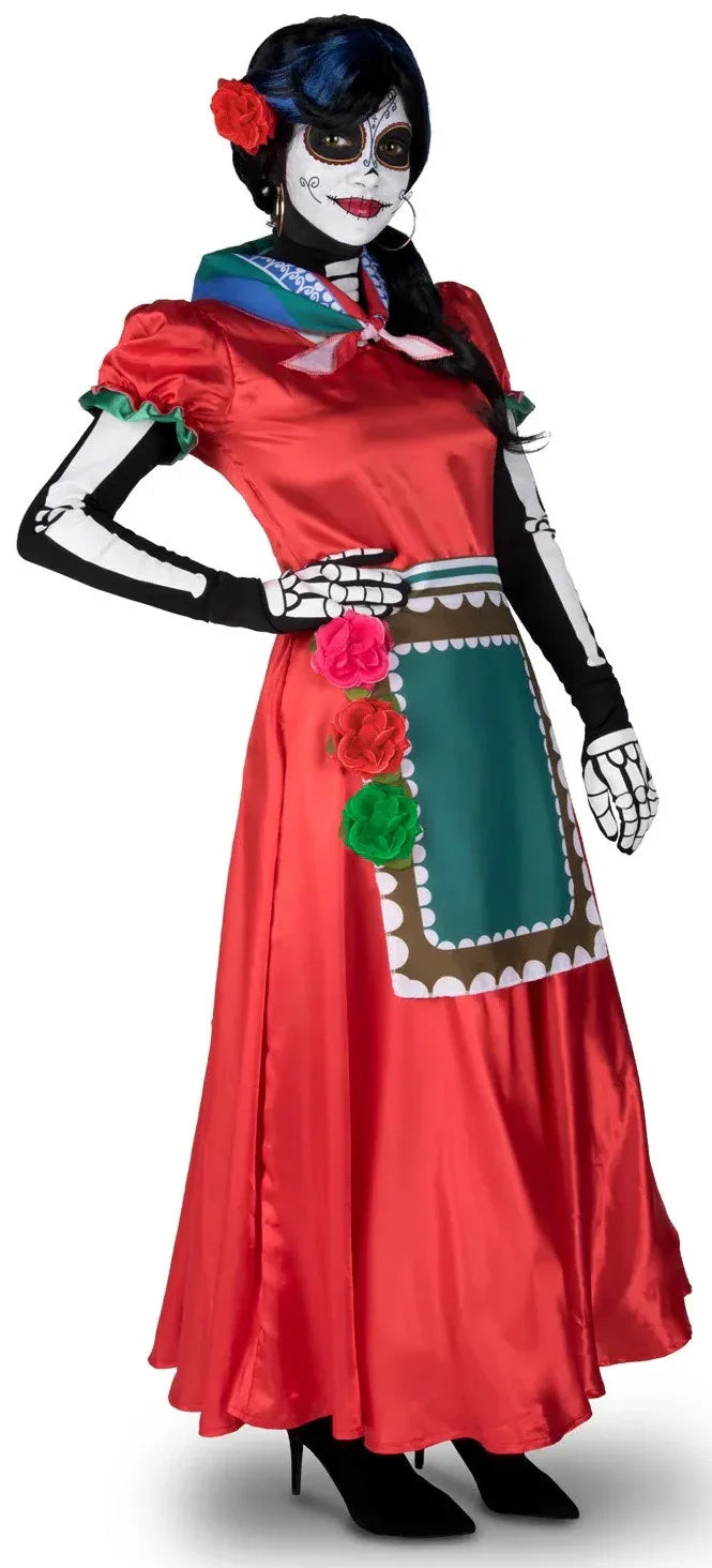 Disfraz de Catrina Rosabella para Adulto Catrina Viving